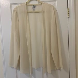 Vintage Cream R&M Richards Semi Sheer Top